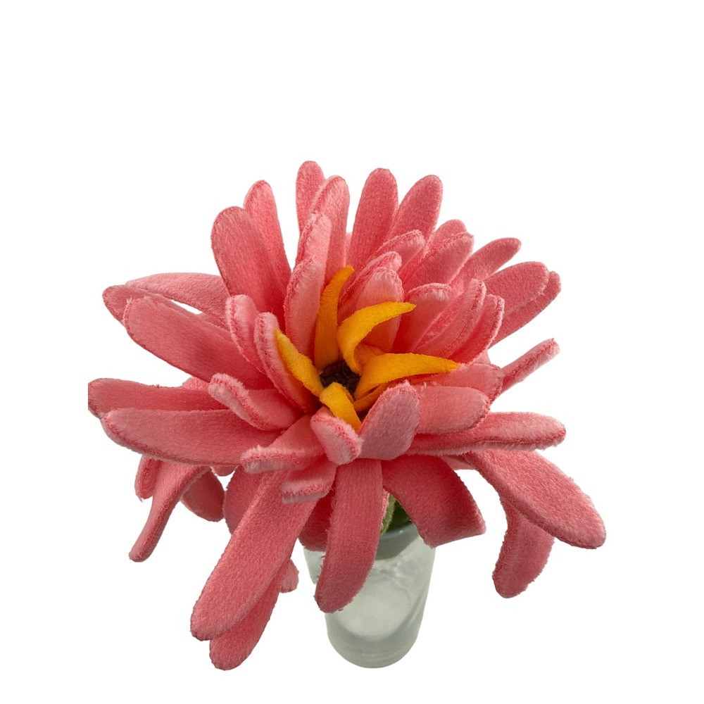 CJ Hendry Plush Flower Pink Flower Market Cle de Peau Art Decor 17"